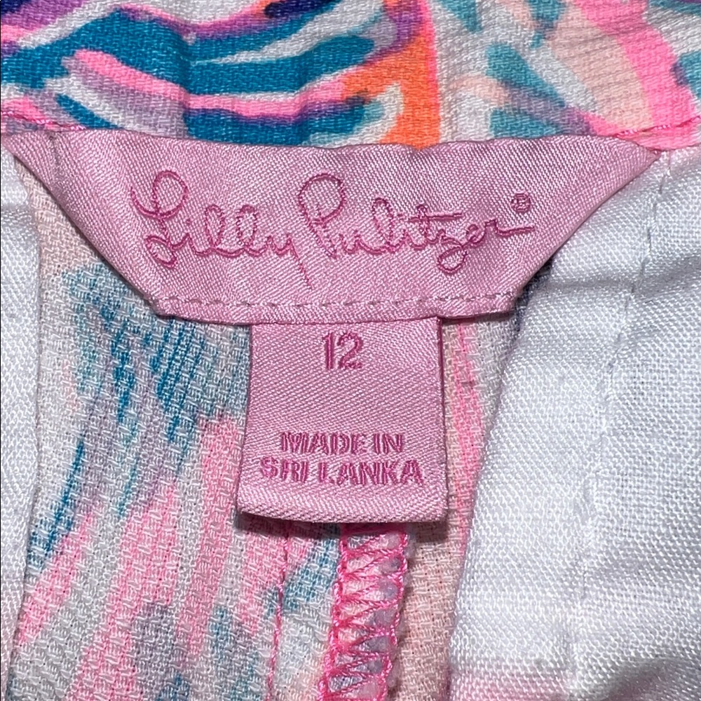 Lilly Pulitzer Multicolor Patterned Side Zip Scal… - image 3